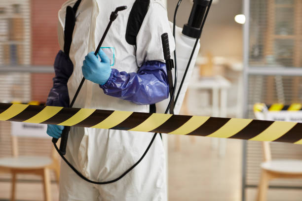 Professional Biohazard Cleanup technician working in Hebron, IN